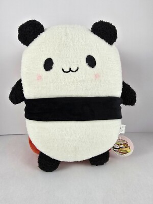 14'' Takashoji Panda Bear Strapped To Tuna Sushi Plush Round 1 New With Tags