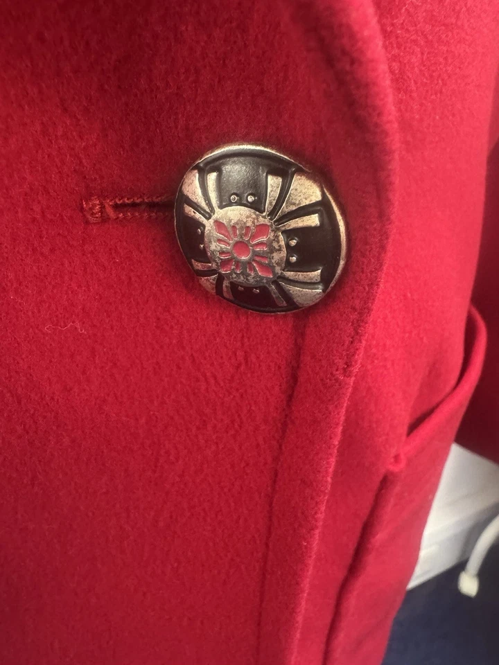 Abrigo para mujer, Basler, talla 12, lana, cachemir, estilo guisante, vintage, pecho 42" Foto 2 de 4