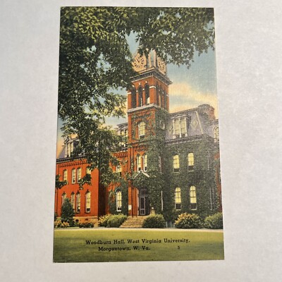 Woodburn Hall, West Virginia University, Morgantown, WV Vintage Postcard