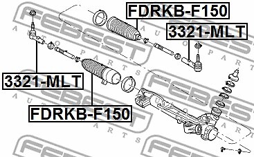 3321-MLT FEBEST Tie Rod End for ,FORD AUSTRALIA,FORD USA,LINCOLN