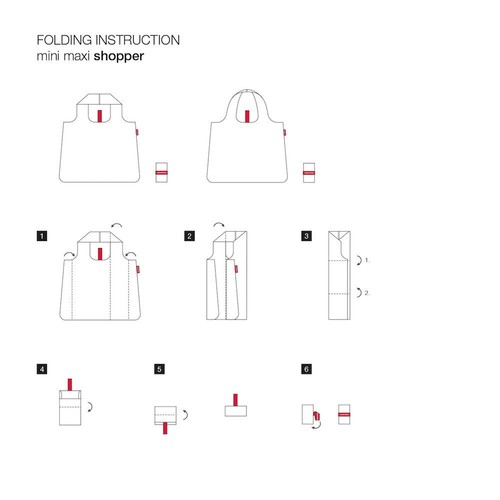 mini maxi shopper dots - faltbare Einkaufstasche - 15L - Bild 3 von 7