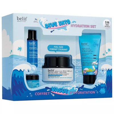 Belif Dive Into Hydration 4 piece Set NIB $38 RETAIL