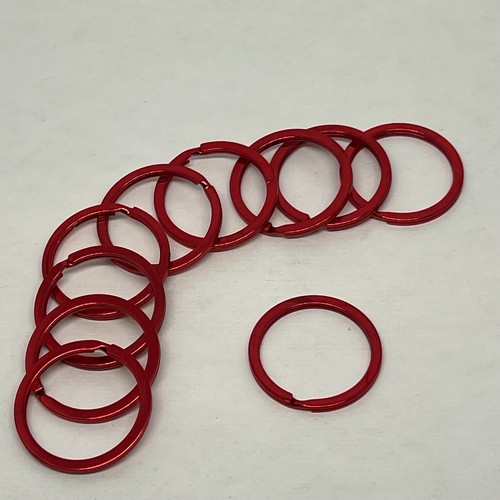 RED Split Key Rings - Brand New | Flat & Wide Style Color keyrings - 第 1/6 張圖片