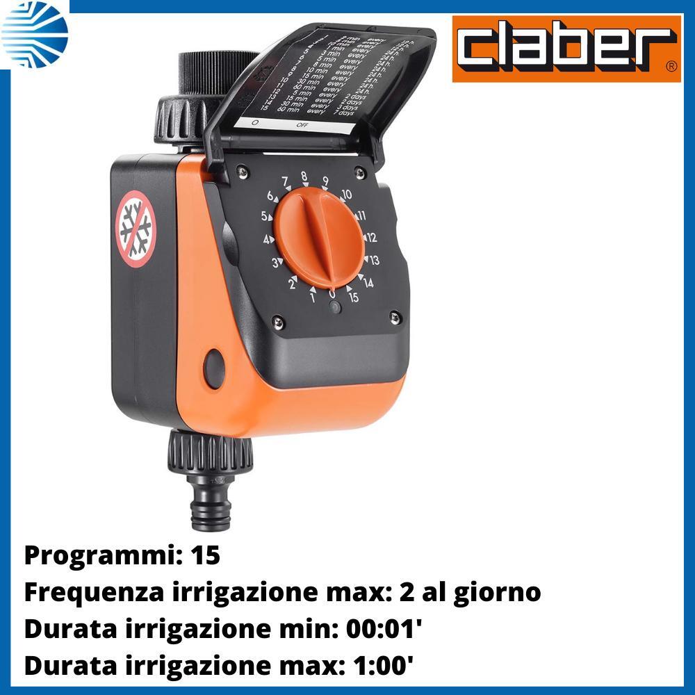 Centralina Irrigazione Claber Aquauno Logica 8419: Orto e Prato Perfetti