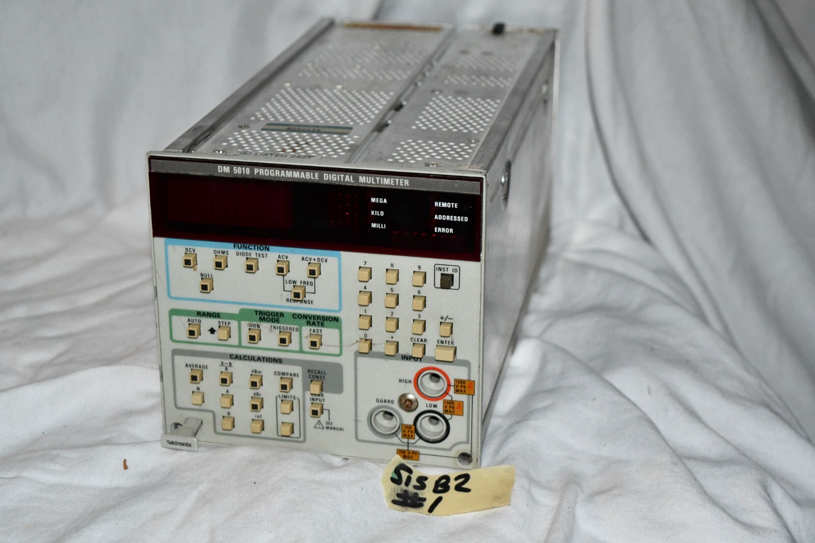 Tektronix DM5010 Programmable Digital Multimeter -FLASHES ON-AS IS READ ...