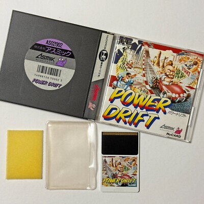 NEC - PCエンジン パワードリフト　PC Engine PCE Power Drift PC Engine Power Drift PCE NEC Avenue Asmik Racing GAME JAPAN