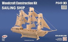Sailing Ship Woodcraft Construction Kit - Wooden Ship Model 3D Puzzle Kid Adult