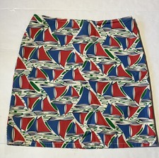Vintage Tommy Hilfiger Women s Size 12 Nautical Sailboat Skirt Casual Chic