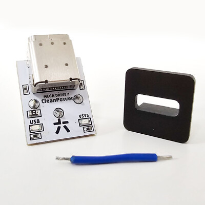 CleanPower USB-C Mod für Mega Drive 2 Genesis