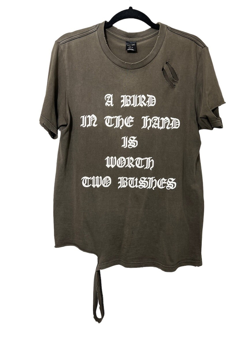 り*ど様 00s number nine 本人期　wool tailord ja Number Nine FW 2004 “A bird In the Hand Is Worth 2 Bushes” shirt
