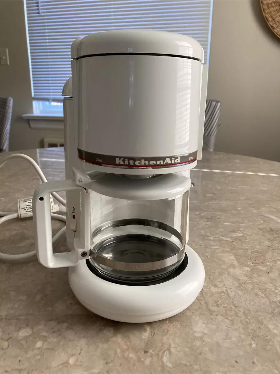 KitchenAid KCM055WH3 4-Cup Ultra Compact Household Coffee Maker