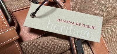 Banana Republic Heritage Vintage Canvas & Leather Duffle - New