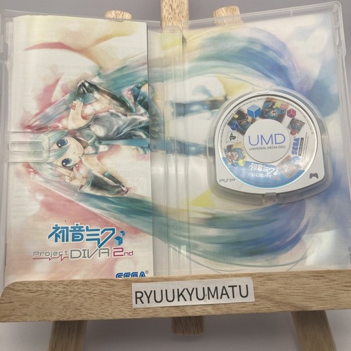 Hatsune Miku Project Diva 1st 2nd Expend With Manual Case PSP SEGA Giapponese - Foto 5 di 5