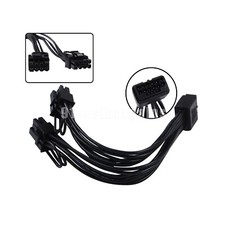 12VHPWR 12+4Pin 16Pin Female PCIE 5.0 to 2x8P...