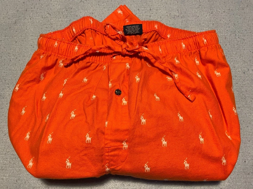 Orange polo pajama pants Clearance