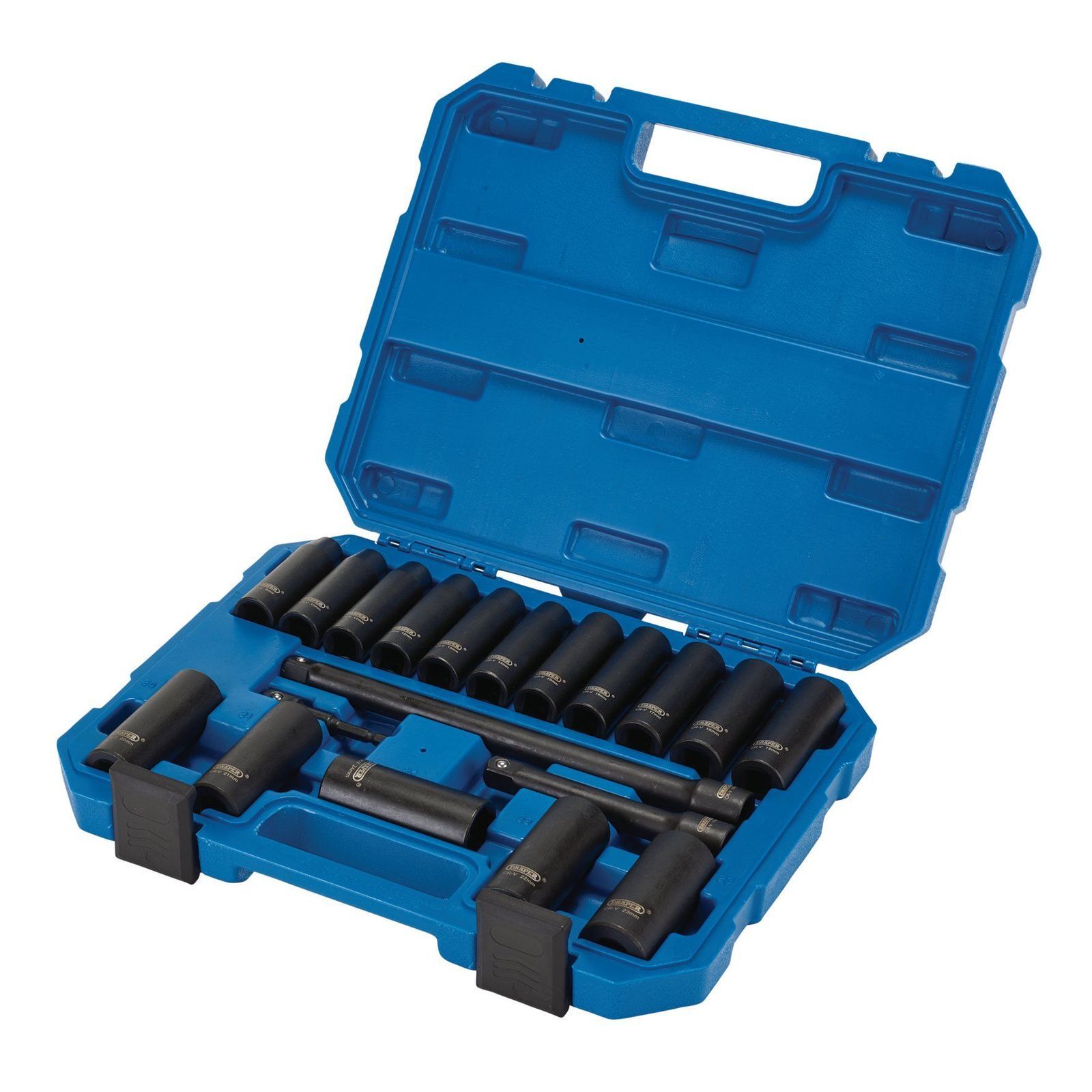 Draper Hi-Torq® Metric Deep Impact Socket Set, 1/2"" Sq. Dr. (19 Piece) - Image 6