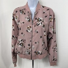 Reversible Jacket Small Full Zip Pink Floral ...