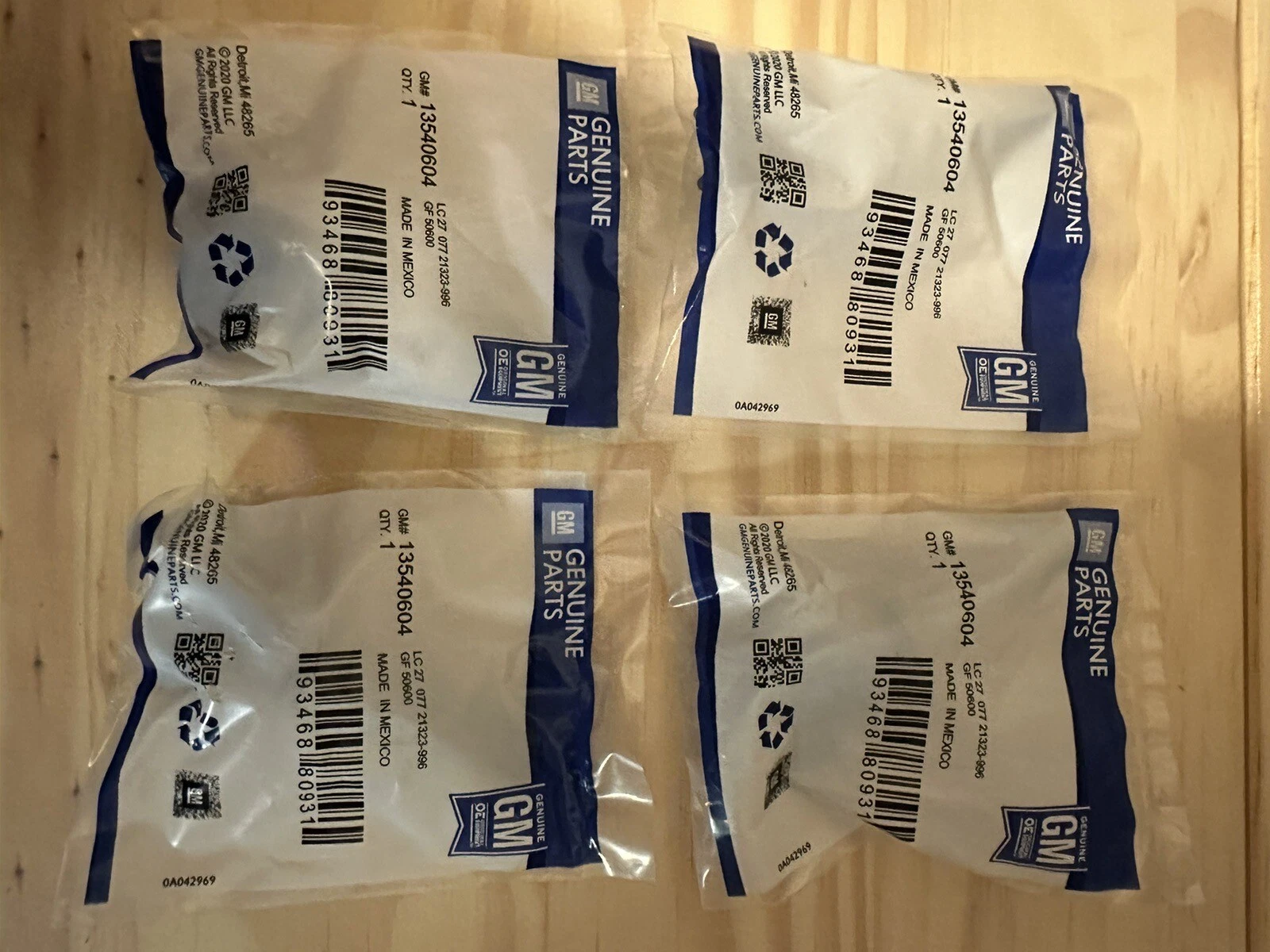 4Pcs 13540604 OEM TPMS Sensor for GMC Chevy Buick Cadillac 2022 Models