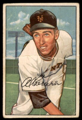 1952 Bowman #121 Al Corwin  New York Giants  G/VG (Well Creased)