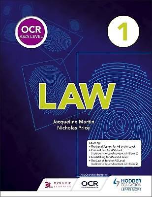 OCR ASA Level Law Book 1, Jacqueline Martin,  Pape