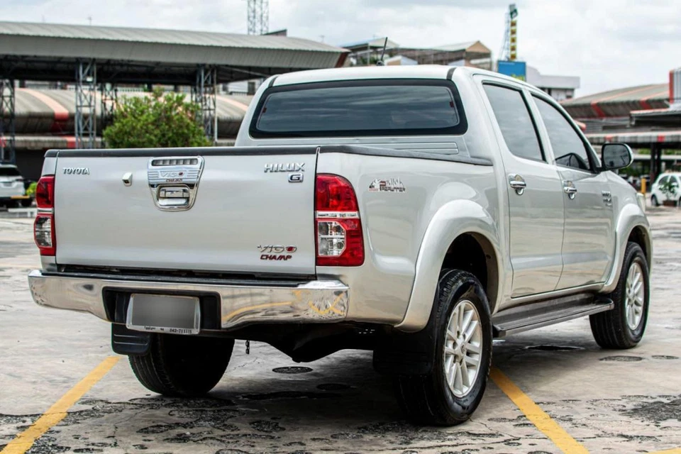 Fit 11-15 Toyota Hilux Pickup Ute Sr Rear Bumper Tail Back Chrome Steel Kun Tgn - Image 4 of 4