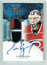 08-09 UD The Cup Emblems of Endorsement  Cam Ward  /15  Dual Patches  Auto