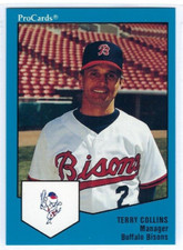 1989 Buffalo Bisons (Triple AAA-Pittsburgh Pirates) Terry Collins