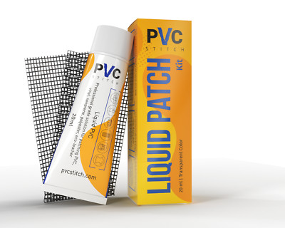 PVC Stitch Glue Repair Kit (glue+cord) for PVC, Vinyl, Neoprene, Polyester 