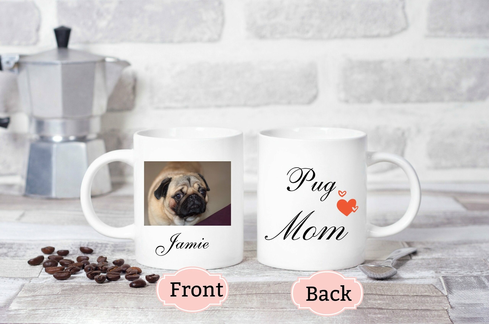 Personalized Dog Mug Dog Photo Mug Pet Photo Mug Pet Portrait Mug Dog Mom Mug