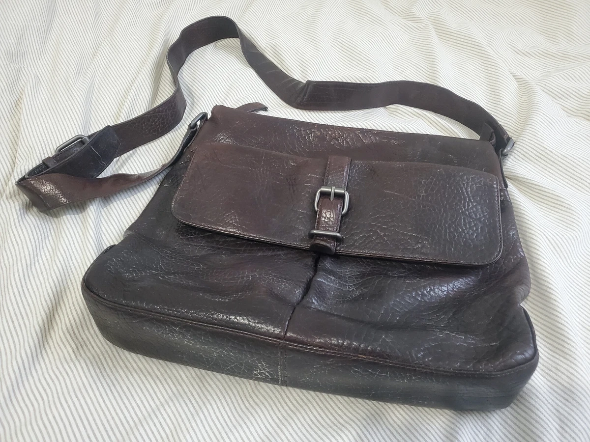 Vintage Hugo Boss Messenger Bag Genuine Leather RARE eBay