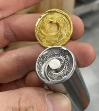 3D Good Luck Fortune Symbol Metal Stamp Tool for Jewelry Silver Gold Embossing