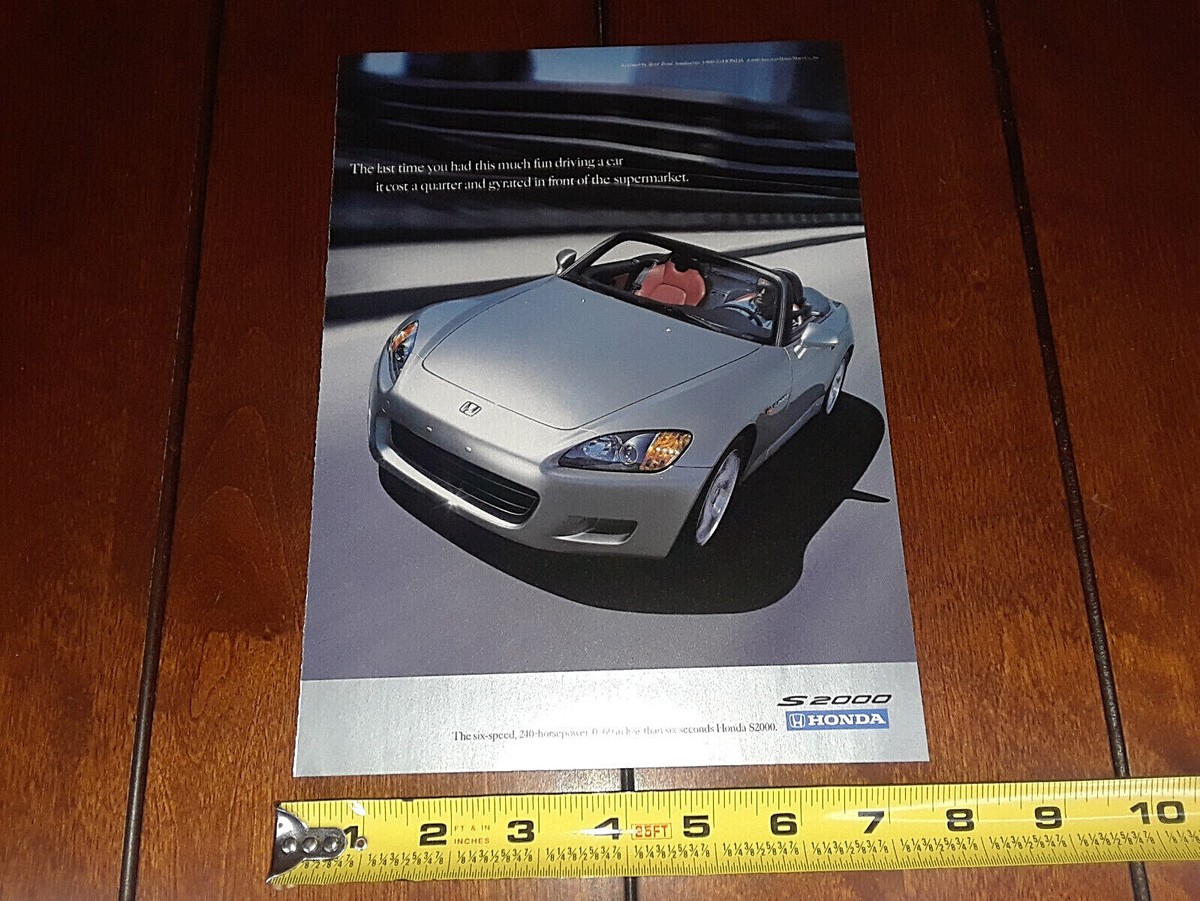 HONDA S2000 ORIGINAL AD | eBay