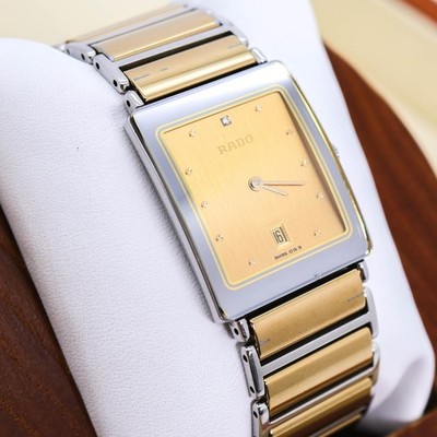Working Excellent Condition RADO DIASTAR Watch Square 1P Diamond 3713
