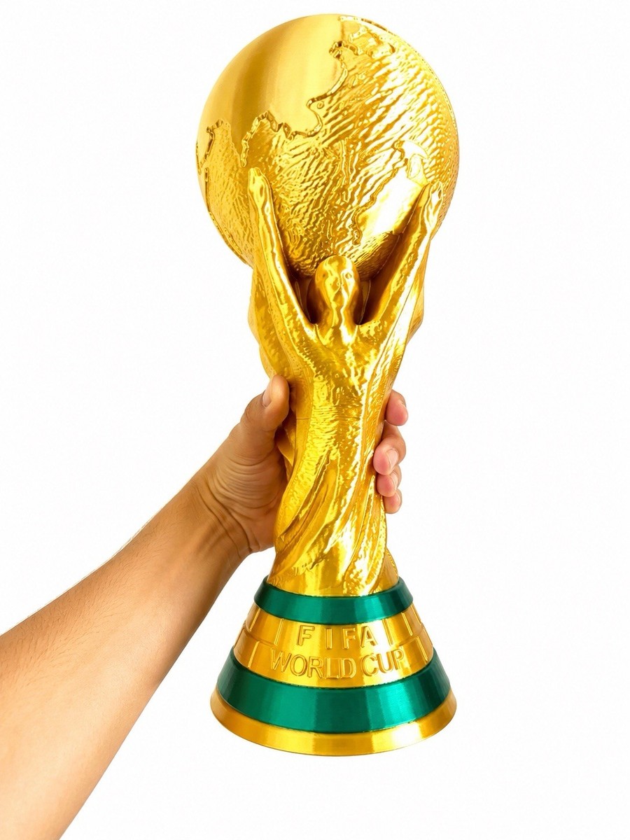 World Cup Trophy Replica 14.5” Gold Soccer Fan Display Collectible