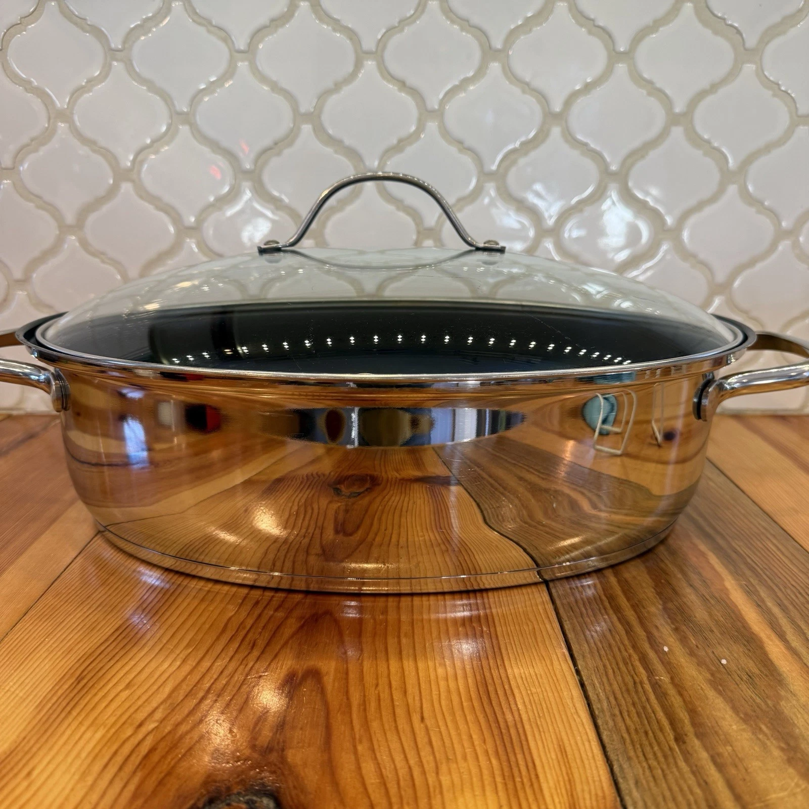 Ultrex Roasting Pan & Serving Pan Dutch oven Stainless Steel 18/10
Opens in a new window or tab