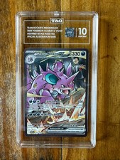 POKEMON TCG - DESTINED RIVALS - TEAM ROCKET'S NIDOKING EX 233/182 TAG 10 on eBay