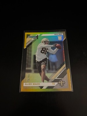 Alize Mack 2019 Donruss Gold Press Proof Die Cut /25 RC Saints 289