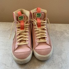 Nike Blazer Mid 77 Pink White High Top Sneakers Youth Size 7Y