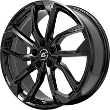 4x Alufelgen RC-DESIGN RC34 Schwarz Glanz (SG) 7x17 ET20 LK4 108 17 Zoll Felgen