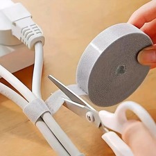 1/5M Cable Organizer Cable Management Wire Winder Tape Earphone Mouse UK