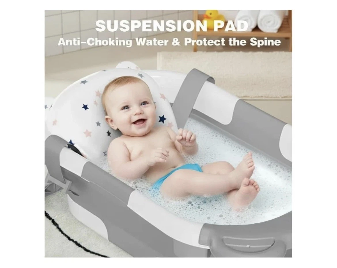 Foldable Portable Baby Bathtub With Thermometer 0-36 Months BLUE New
Opens in a new window or tab