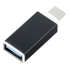 Adattatore Otg Di Ricarica Usb To Usb-c Black Per Meizu 16s Pro 16t 16xs Note 9