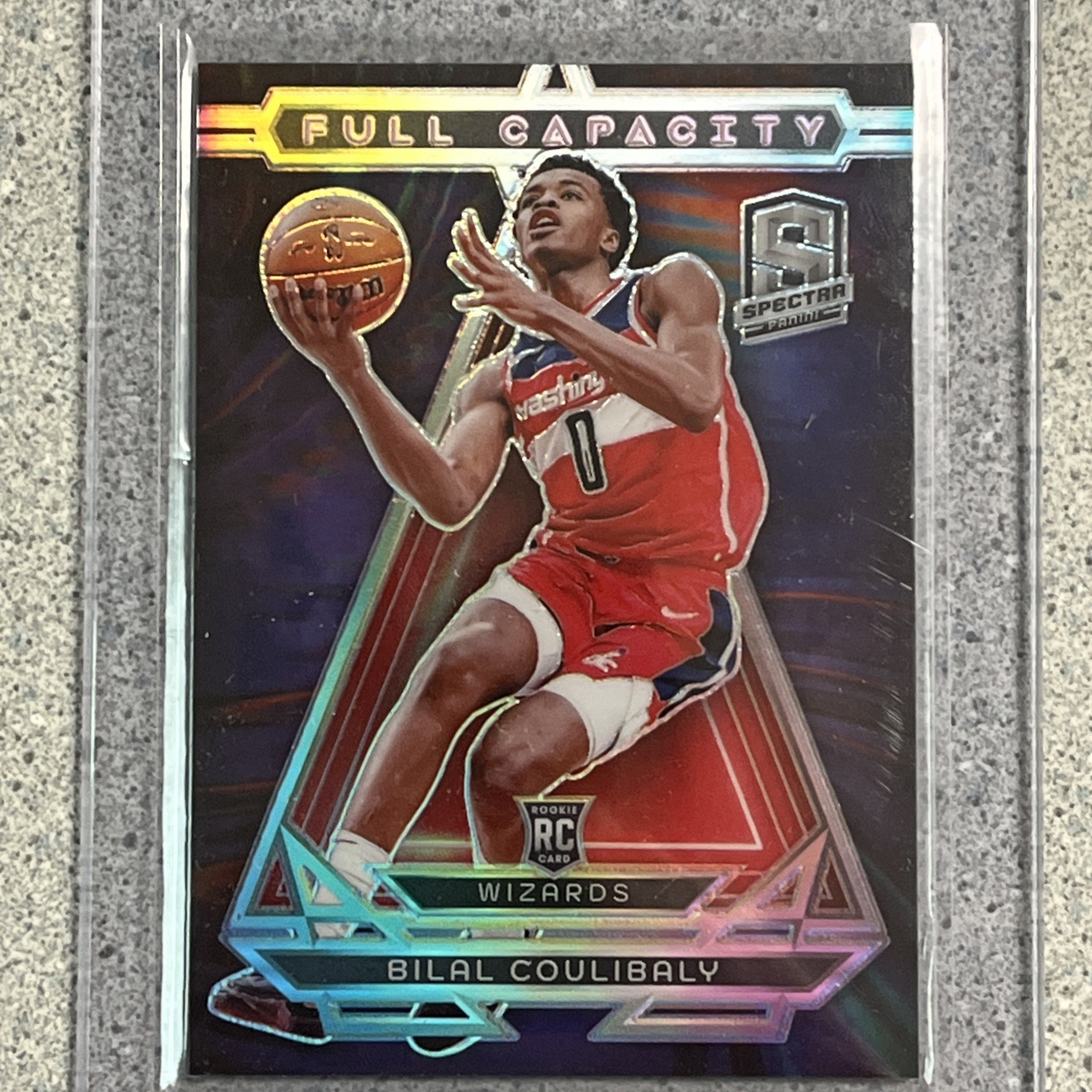 2023-24 Panini Spectra Bilal Coulibaly Full Capacity CASE HIT SSP Wizards Rookie