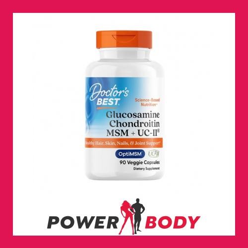 Doctor's Best - Glucosamine Chondroitin MSM + UC-II - 90 vcaps