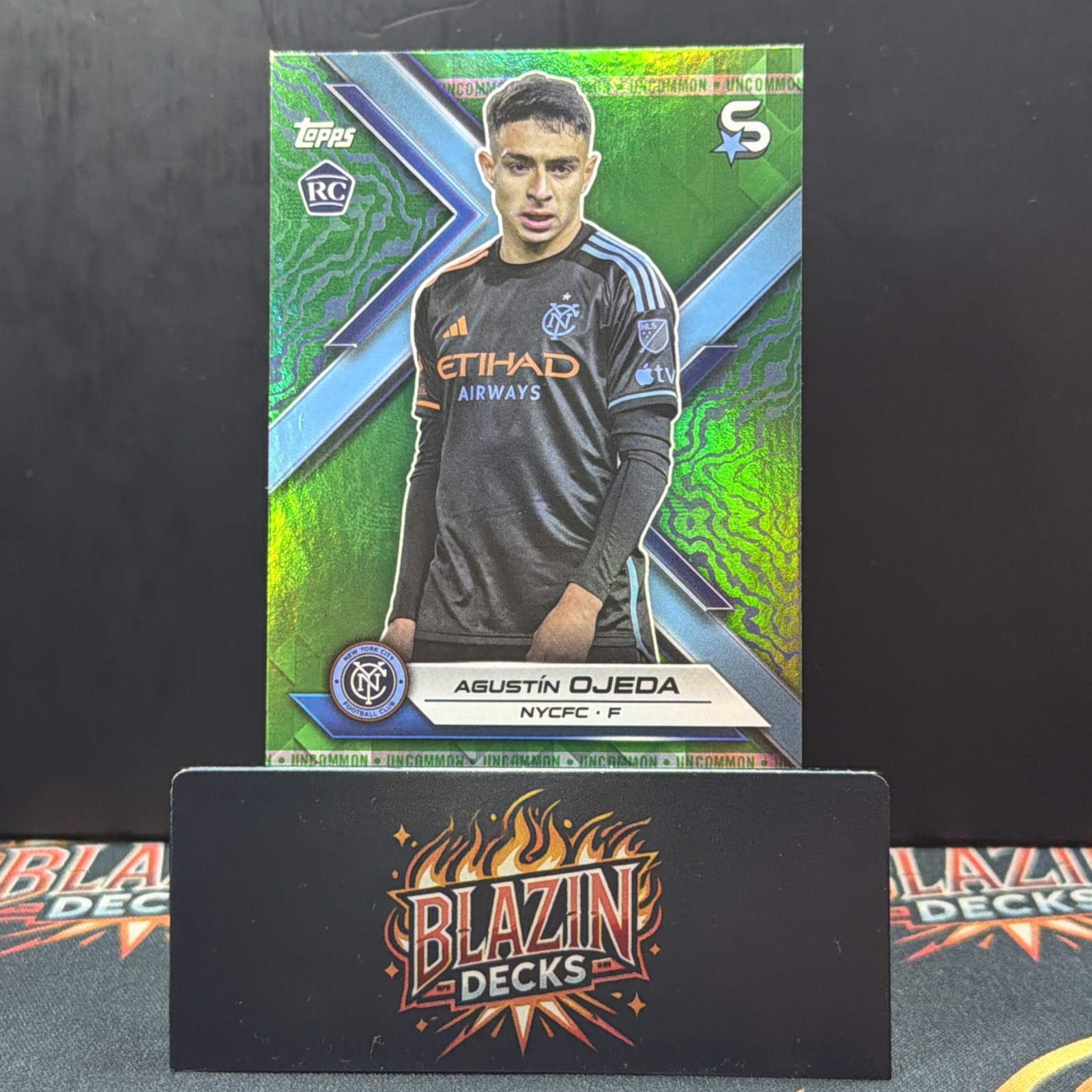 2024 Topps MLS Superstars #68 Agustín Ojeda Green Foil Uncommon RC