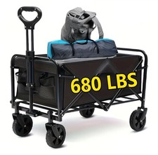 680LBS All Terrain Heavy Duty Folding Cart, Large Capacity...