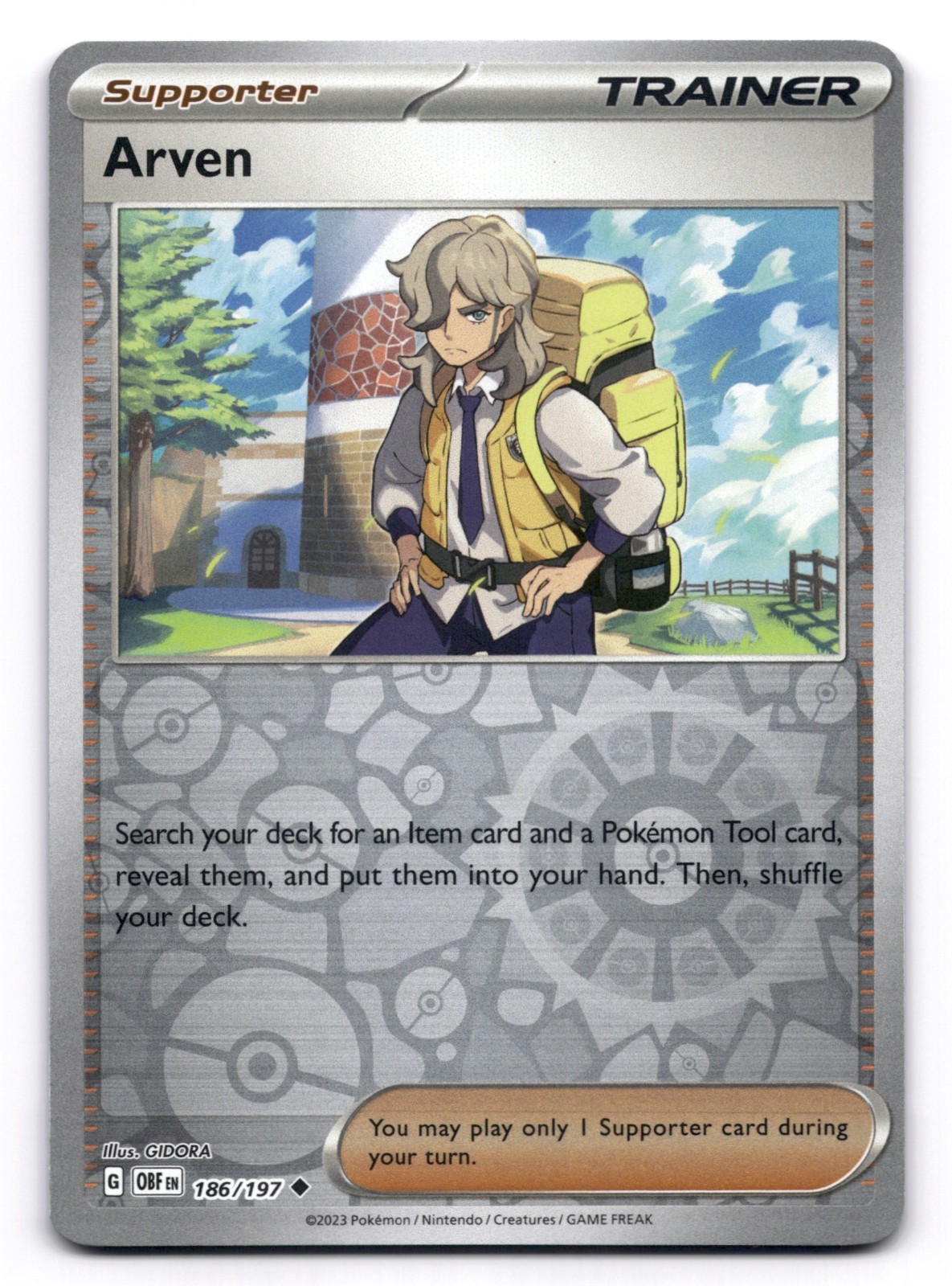 Arven NM 166/198 SV01: Scarlet & Violet Base pokemon TCG Reverse Holo