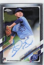 2021 Topps Chrome #RA-TZ Tyler Zuber Auto Kansas City Royals Rookie Autographs
