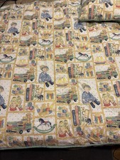 Handmade Reversible Quilt and Pillow For Nursery/Toddler Size 46x52