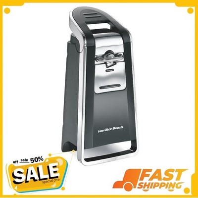 Hamilton Beach Smooth Edge Automatic Electric Can Opener, Black & Stainless